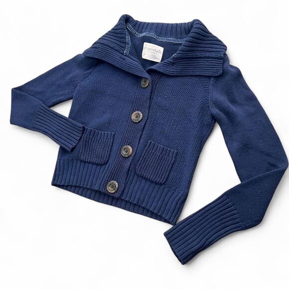 Y2K Aeropostale Bella Swan Elena Gilbert Chunky Knit Pocket Cardigan Sweater - Picture 1 of 6